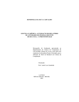 RONDINELLI DA SILVA CARVALHO GEST&Atilde;O