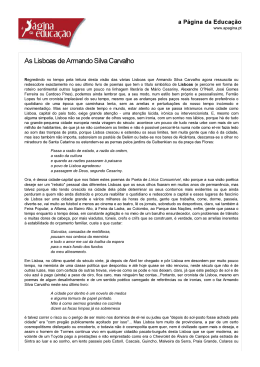 As Lisboas de Armando Silva Carvalho