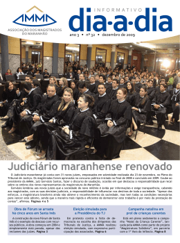 Judiciário maranhense renovado - Associação dos Magistrados do