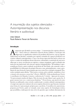 A insurreição dos sujeitos silenciados - Alceu - PUC-Rio