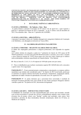 I- DATA-BASE, VIG&Ecirc;NCIA E ABRANG&Ecirc;NCIA CL&Aacute;USULA