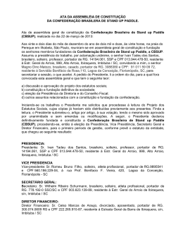 ESTATUTO SOCIAL DE ASSOCIA&Ccedil;&Atilde;O