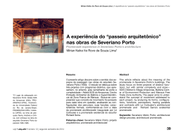 A experiência do “passeio arquitetônico” nas obras de Severiano