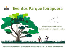 Eventos Parque Ibirapuera