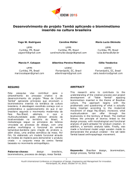 28. Desenvolvimento do projeto Tamb&aacute; aplicando