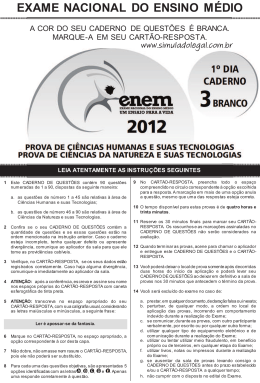 EXAME NACIONAL DO ENSINO M&Eacute;DIO