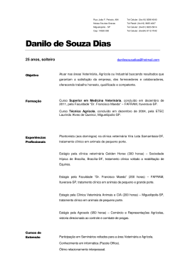 Danilo de Souza Dias - SINDIVET-PR