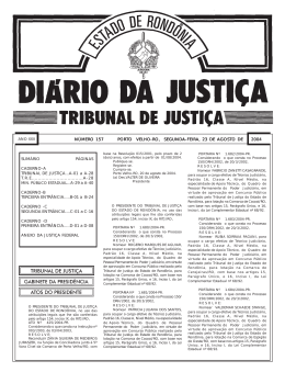 23 - Tribunal de Justi&ccedil;a de Rond&ocirc;nia