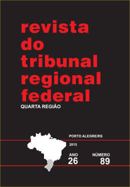 Revista do TRF 4ª Região nº 89 - Tribunal Regional Federal da 4ª