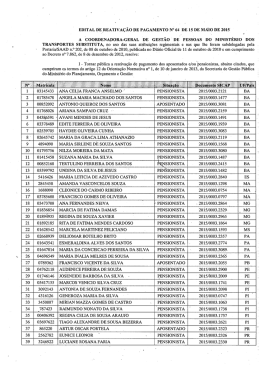 EDITAL DE fREATIVAÇÃO DE PAGAMENTO Né 64 DE 15 DE MA