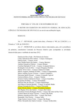 Portaria n&ordm; 2.528, de 12 de setembro de 2011