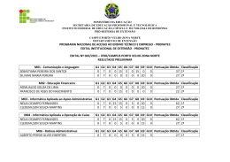 SELE&Ccedil;&Atilde;O INTERNA DE PROFESSORES &ndash; MODALIDADE EaD