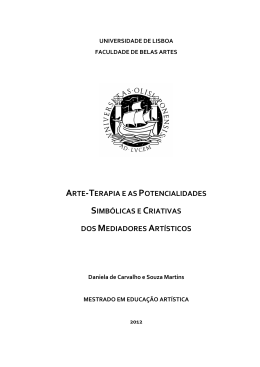 arte-terapia e as potencialidades simb&oacute;licas e criativas dos