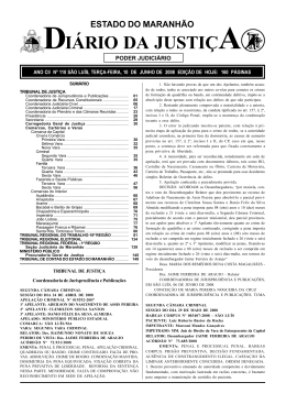 2 ter&ccedil;a-feira, 10 - junho - 2008 - Portal do Poder Judici&aacute;rio do