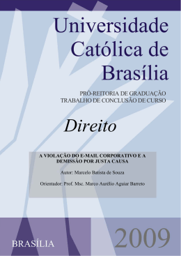 Direito - Universidade Cat&oacute;lica de Bras&iacute;lia