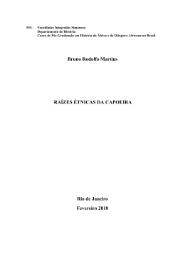 Ra&iacute;zes &eacute;tnicas da capoeira - Boletim Brasileiro de Educa&ccedil;&atilde;o F&iacute;sica