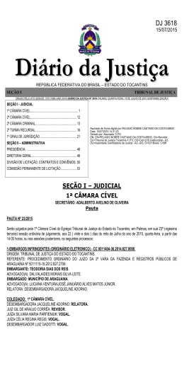 2&ordf; c&acirc;mara c&iacute;vel - Tribunal de Justi&ccedil;a do Estado do Tocantins