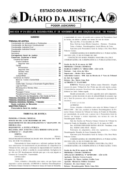 diário da justiça - Portal do Poder Judiciário do Estado do Maranhão