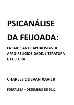 (Psicanálise da feijoada corrigido e atualizado)