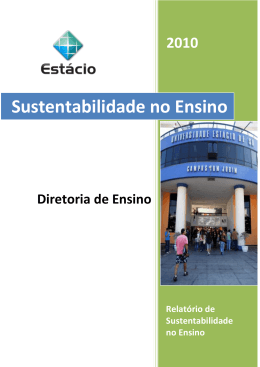 Sustentabilidade no Ensino - Universidade Estácio de Sá