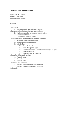 Fluxo em solos no saturados