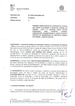 1° Termo Aditivo 07-2014