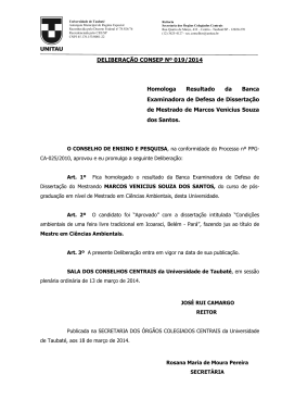 Mestrado - Marcos Venicius Souza dos Santos - EP 019-2014