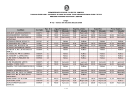 A-142 - T&eacute;cnico em Assuntos Educacionais