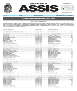 Edi&ccedil;&atilde;o 1754 - Prefeitura Municipal de Assis