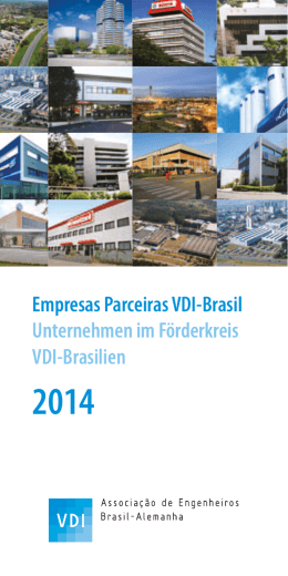 Empresas Parceiras VDI-Brasil Unternehmen im Förderkreis VDI