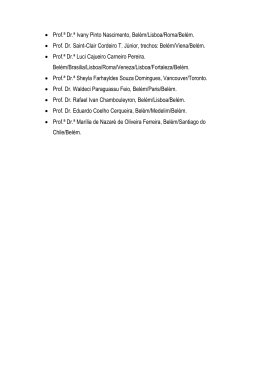 &bull; Prof.&ordf; Dr.&ordf; Ivany Pinto Nascimento, Bel&eacute;m/Lisboa/Roma