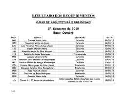 RESULTADO DOS REQUERIMENTOS