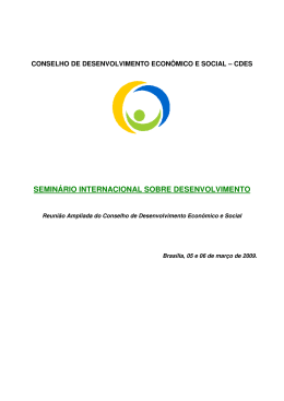 Semin&aacute;rio Internacional sobre Desenvolvimento - V-24.06