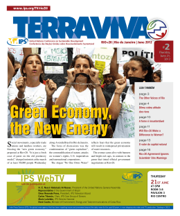 Green Economy, the New Enemy Green Economy, the New Enemy