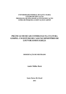 práticas musicais cotidianas na cultura gospel