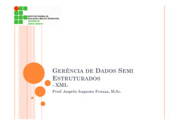 GER&Ecirc;NCIA DE DADOS SEMI ESTRUTURADOS - XML
