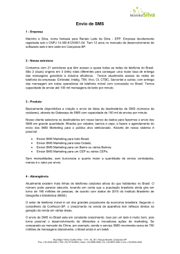 Envio de SMS