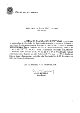 Representação nº 52/05