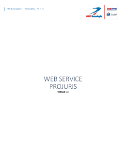 WEB SERVICE - Software jurídico ProJuris