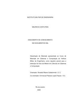 descoberta de conhecimento em documentos xml