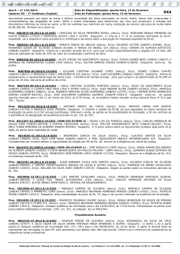 Ano 6 &ndash; n&ordm; 110/2014 Data de Disponibiliza&ccedil;&atilde;o: quarta