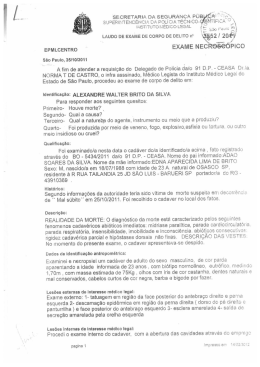 Exame Necrosc&oacute;pico