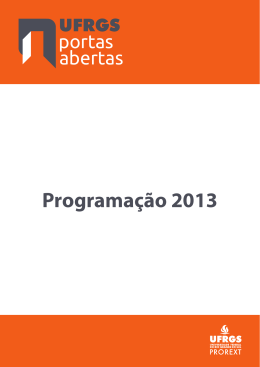 Programação 2013