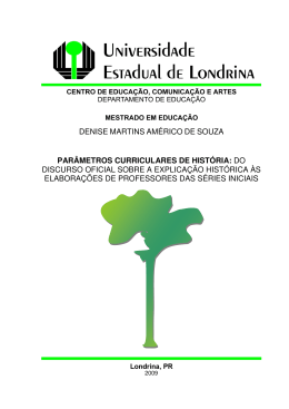 DENISE MARTINS AM&Eacute;RICO DE SOUZA PAR&Acirc;METROS