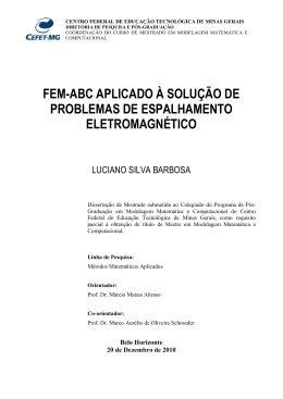 fem-abc aplicado &agrave; solu&ccedil;&atilde;o de um problema de espalhamento