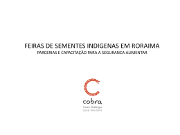 I FEIRA DE CI&Ecirc;NCIA E SEMENTE