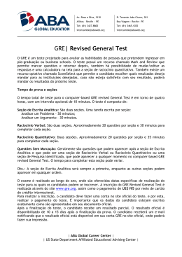 GRE| Revised General Test