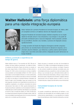 Walter Hallstein: uma força diplomática para uma rápida