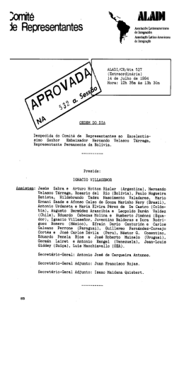 ata da 527&ordf; sess&atilde;o extraordin&aacute;ria do comit&ecirc; de representantes