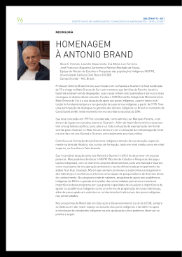 HOMENAGEM &agrave; ANTONIO BRAND